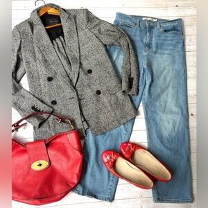 Levi’s high rise straight jeans